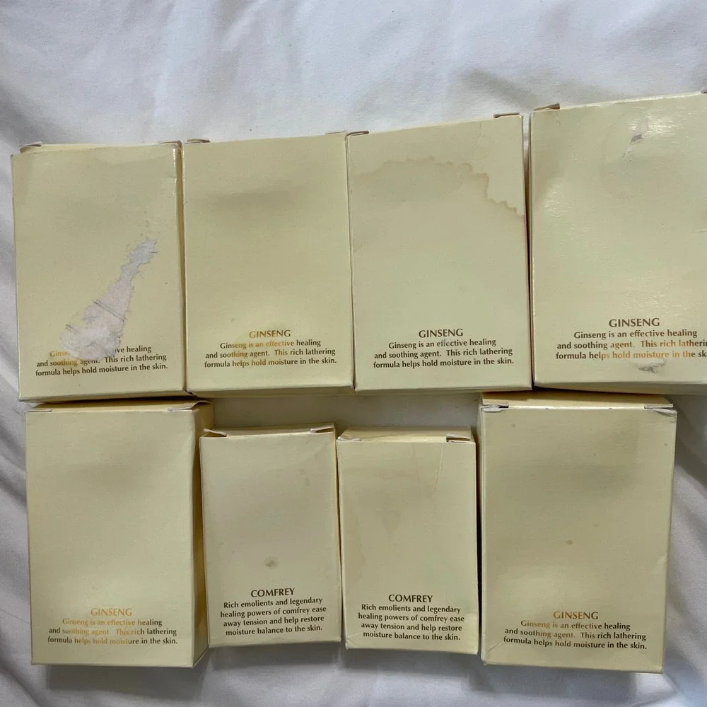 6 Bars Ginseng Clarifying Soap travel size 2 Bar Comfrey Clarifying Soap Vintage